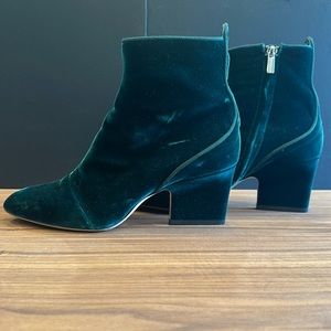 Jimmy Choo Velvet Grosgrain Trim Boots